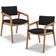 Kit 02 Cadeiras Para Sala de Jantar Estar Living Giorgia B04 Bouclê Preto - Lyam Decor