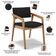 Kit 02 Cadeiras Para Sala de Jantar Estar Living Giorgia B04 Bouclê Preto - Lyam Decor