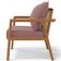 Poltrona Decorativa Para Sala de Estar e Living Alícia B04 Suede Rosê - Lyam Decor