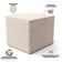 Poltrona de Amamentação com Balanço e Puff Mavie L02 Suede Bege - Lyam Decor
