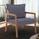 Poltrona Decorativa Para Sala de Estar e Living Alícia B04 Suede Cinza - Lyam Decor