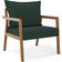 Poltrona Decorativa Para Sala de Estar e Living Alícia B04 Suede Verde Musgo - Lyam Decor