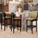Kit 5 Banquetas Alta Bar Cozinha Sala Jantar Fixa Betta L02 Preto Couríssimo Casco Fendi - Lyam Decor