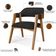 Kit 02 Cadeiras Para Sala de Jantar e Estar Living Estofada Suran L02 Linho Chumbo - Lyam