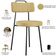 Cadeira Decorativa Estofada Para Sala De Jantar Barcelona L02 Couríssimo Casco Fendi - Lyam Decor