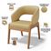 Kit 04 Cadeiras de Jantar e Estar Living Estofada Lince L02 Couríssimo Casco Fendi - Lyam Decor