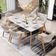 Kit 04 Cadeiras de Jantar e Estar Living Estofada Nadja L02 Bouclê Bege - Lyam Decor