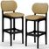 Kit 2 Banquetas Alta Bar Cozinha Sala Jantar Fixa Betta L02 Preto Couríssimo Casco Fendi - Lyam Decor