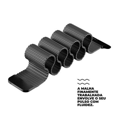 Pulseira de Milanese para Apple Watch 38 / 40 / 41MM Preta - Gshield