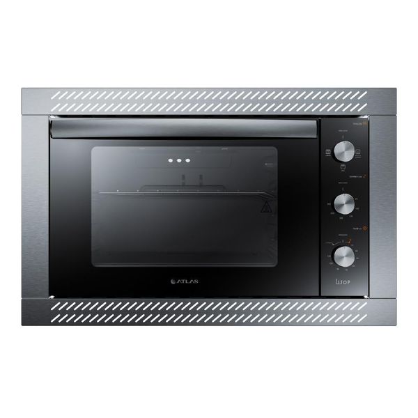 Forno De Embutir Elétrico Preto 44L Com Grill Atlas UTop127V Forno De Embutir Elétrico Preto 44L Com Grill Atlas UTop127V