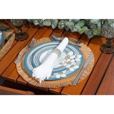 Prato Raso Tramontina Nix 28cm Em Porcelana Decorada