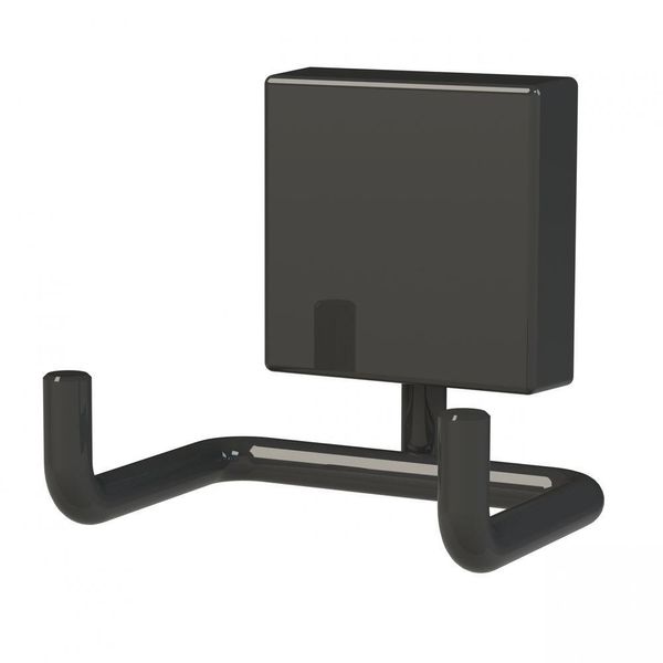 Cabide De Banheiro Duplo Future Preto Ganchos 8510 Pt Cabide De Banheiro Duplo Future Preto Ganchos 8510 Pt