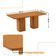 Mesa De Jantar Eloise 180cm Tampo Mdf Canto Copo Moderna Mob Naturalle