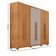 Guarda Roupa Casal Toronto 6 Portas 2 Gavetas Com Pés Moderna Naturalle Off White Com Pés