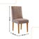 Conjunto Com 2 Cadeiras Mdf Eloise P/ Sala De Jantar Moderna Linho Capuccino/naturale