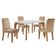 Conjunto Mesa Liz 120cm Com 4 Cadeiras Athenas Moderna Turim Off White Imbuia