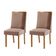 Conjunto Com 2 Cadeiras Madeira Diane Para Sala De Jantar Linho Capuccino Tork Capuccino