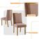 Conjunto Com 2 Cadeiras Madeira Diane Para Sala De Jantar Linho Capuccino Tork Capuccino