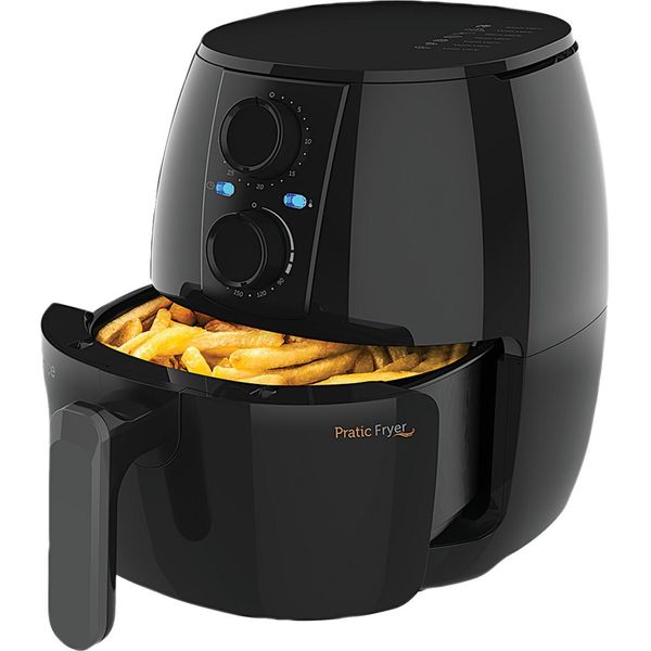 Fritadeira Air Fryer 3 Litros Cadence Pratic Fryer FRT515 Preta 127V 127V Fritadeira Air Fryer 3 Litros Cadence Pratic Fryer FRT515 Preta 127V 127V