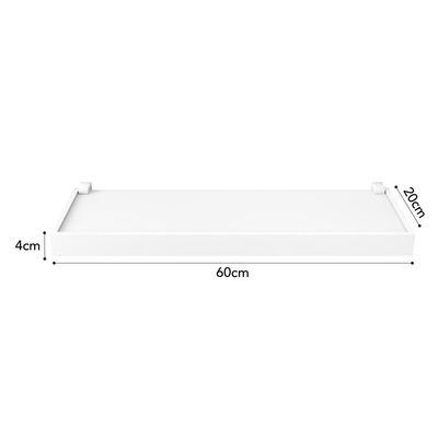 Prateleira Moldura Dueto 20x60 Prat-K Branco Branca