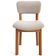 Cadeira Para Sala de Jantar Cozinha Living Estofada Dara L02 Bouclê Creme - Lyam Decor