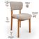 Cadeira Para Sala de Jantar Cozinha Living Estofada Dara L02 Bouclê Creme - Lyam Decor