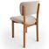 Cadeira Para Sala de Jantar Cozinha Living Estofada Dara L02 Bouclê Creme - Lyam Decor