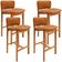 Kit 04 Banquetas Alta Para Cozinha Sala de Jantar Bar Dara L02 Couríssimo Canela - Lyam Decor