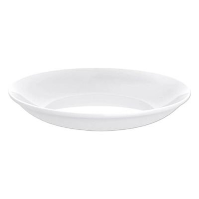 Jogo 12 Pratos Fundos Porcelana Branco 21cm Leonora Leve Cupê Sopas Caldos Massas Risotos Tramontina