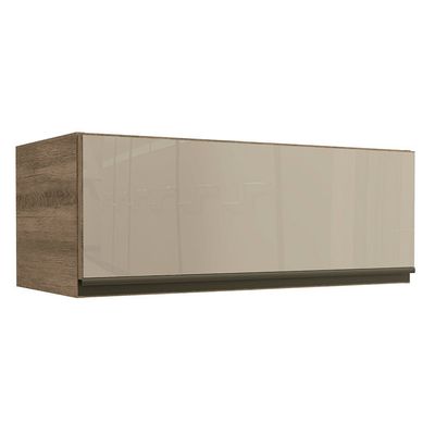 Armário Aéreo 80 cm Maxxi Com 1 Porta Basculante Kappesberg Nogal