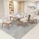 Cadeira de Jantar e Estar Living Estofada Lince L02 Linho Cru - Lyam Decor