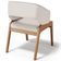 Cadeira de Jantar e Estar Living Estofada Lince L02 Linho Cru - Lyam Decor