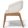 Cadeira de Jantar e Estar Living Estofada Lince L02 Linho Cru - Lyam Decor