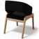 Kit 06 Cadeiras de Jantar e Estar Living Estofada Lince L02 Bouclê Preto - Lyam Decor