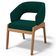 Kit 06 Cadeiras de Jantar e Estar Living Estofada Lince L02 Bouclê Verde - Lyam Decor