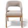 Cadeira de Jantar e Estar Living Estofada Lince L02 Bouclê Bege - Lyam Decor