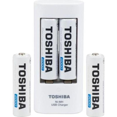 Carregador De Pilha Usb Tnhc-6gme4 Cb (c-4 Pilhas Aa...