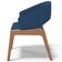 Cadeira de Jantar e Estar Living Estofada Lince L02 Suede Azul Marinho - Lyam Decor