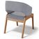 Kit 06 Cadeiras de Jantar e Estar Living Estofada Lince L02 Suede Cinza - Lyam Decor