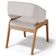 Cadeira de Jantar e Estar Living Estofada Lince L02 Linho Bege - Lyam Decor