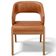 Cadeira de Jantar e Estar Living Estofada Lince L02 Couríssimo Camel - Lyam Decor