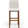 Kit 04 Banquetas Altas Para Cozinha Sala de Jantar Fixa Zoe B04 Bouclê Cru - Lyam Decor