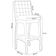 Kit 06 Banquetas Altas Cozinha Sala Jantar Fixa Mila B04 Couríssimo Marrom Linho Cinza - Lyam Decor