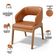 Kit 06 Cadeiras de Jantar e Estar Living Estofada Lince L02 Couríssimo Camel - Lyam Decor