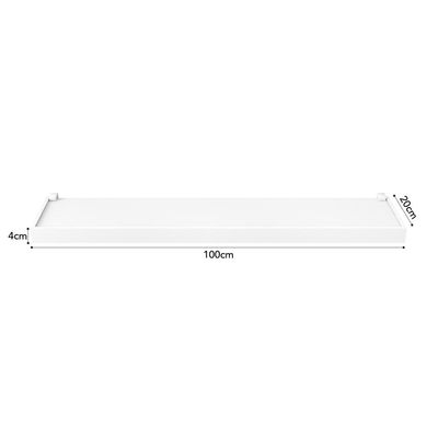 Prateleira Moldura Dueto 20x100 Prat-K Branco Branca