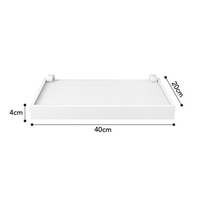 Prateleira Moldura Dueto 20x40 Prat-K Branco Branca
