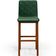 Kit 04 Banquetas Altas Para Cozinha Sala de Jantar Fixa Zoe B04 Facto Verde Musgo - Lyam Decor