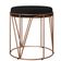Kit 02 Puffs Decorativo Aramado Bronze Zaya L02 Suede Preto - Lyam Decor