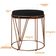 Kit 02 Puffs Decorativo Aramado Bronze Zaya L02 Suede Preto - Lyam Decor