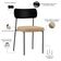Cadeira Decorativa Para Sala De Jantar Melina L02 Couríssimo Preto Linho Bege Escuro - Lyam Decor